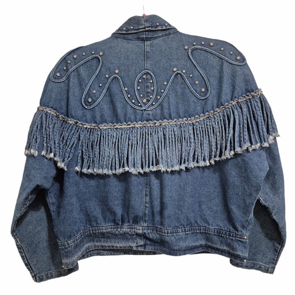 Fringe Denim Jacket - image 2
